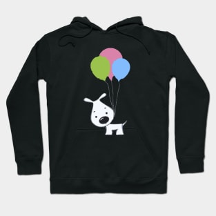 Dog And Baloon Cute Funny Hoodie